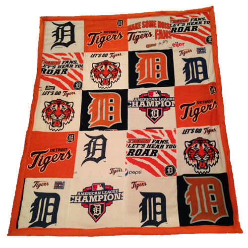 Detroit Tigers t-shirt blanket